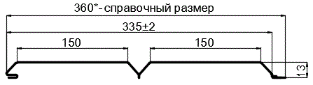 Фото: Сайдинг Lбрус-XL-14х335 (ПЭ-01-1014-0.45) в Чехове