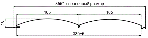 Сайдинг Woodstock-БР-28х330 (ECOSTEEL_T-12-Орех-0.45) в Чехове