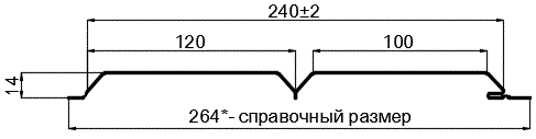 Фото: Сайдинг Lбрус-15х240 (Steelmatt-20-8017-0.4±0.08мм) в Чехове