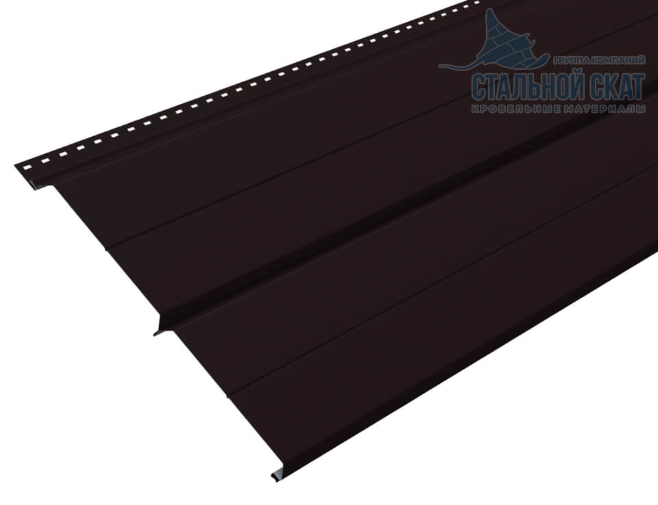 Фото: Сайдинг Lбрус-XL-Н-14х335 (VALORI-20-DarkBrown-0.5) в Чехове