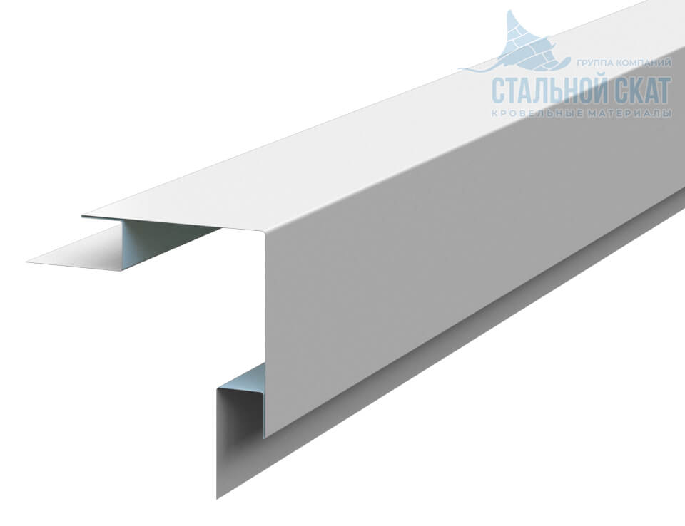 Планка угла наружного сложного 75х75х3000 (ПЭ-01-9010-0.45) в Чехове