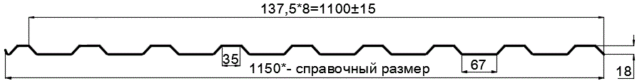 Фото: Профнастил оцинкованный МП20 х 1100 - R (ОЦ-01-БЦ-ОТ) в Чехове