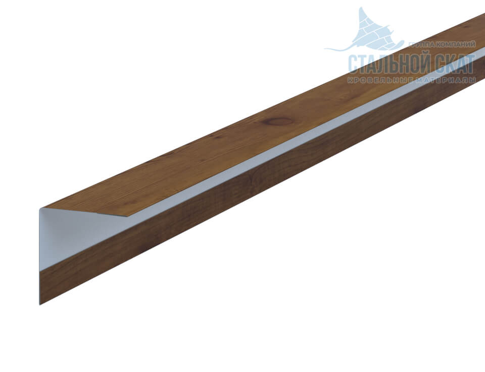 Фото: Планка угла наружного 30х30х3000 (ECOSTEEL_T-12-Дуб-0.45) в Чехове