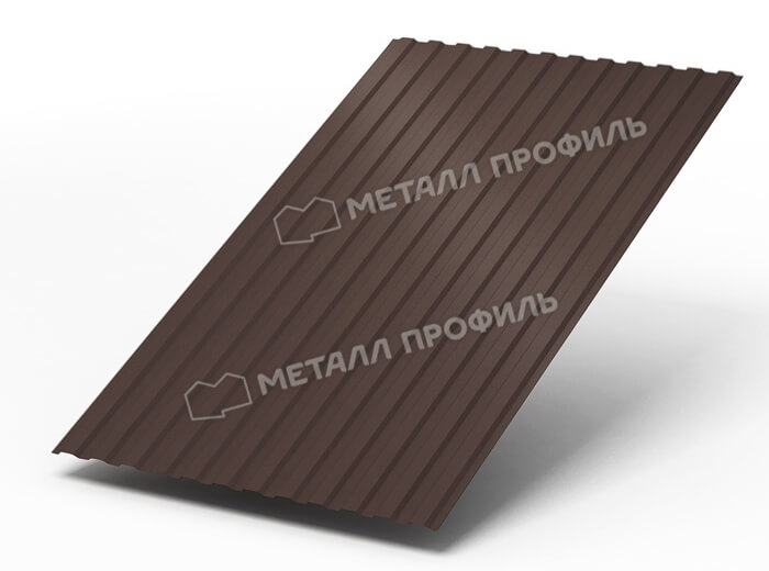 Профнастил МП10 х 1100 - A (ПЭ-01-8017Color-0.4±0.08мм) в Чехове