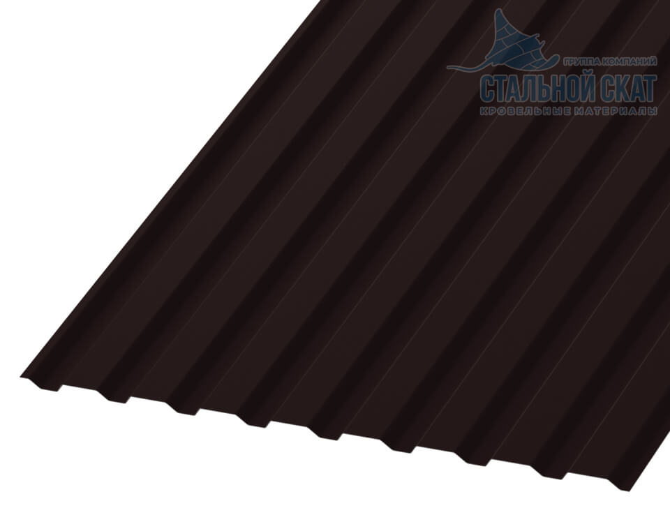 Фото: Профнастил МП20 х 1100 - A (VALORI-20-DarkBrown-0.5) в Чехове