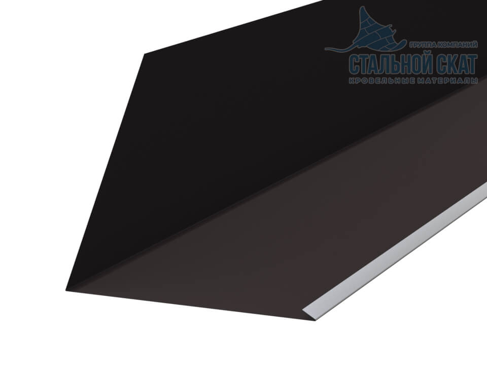 Планка примыкания верхняя к трубе FASTCLICK 250х240х2000 (VikingMP E-20-8019-0.5)