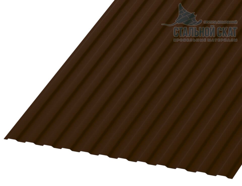 Профнастил МП10 х 1100 - A Двусторонний (ПЭ_Д-01-8017-0.45)