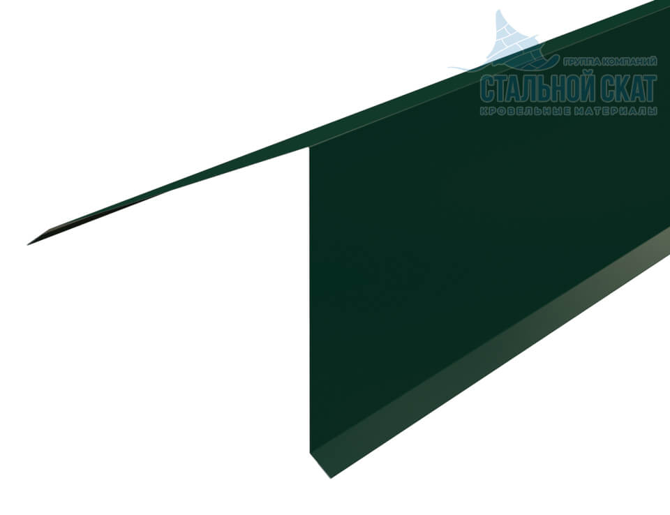 Планка конька кровли односкатной 185х185х2000 NormanMP (ПЭ-01-6005-0.5)