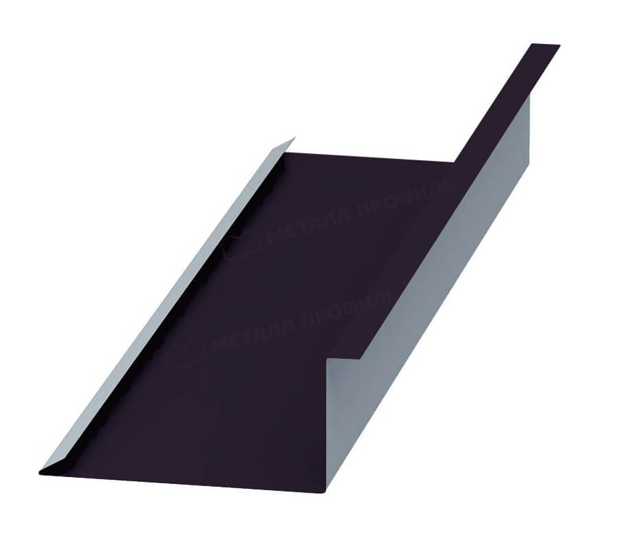 Планка примыкания нижняя 250х122х2000 (VALORI-20-Violet-0.5)