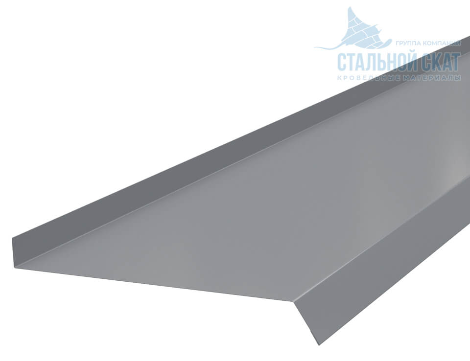 Планка отлива 210х30х2000 NormanMP (ПЭ-01-9006-0.5)