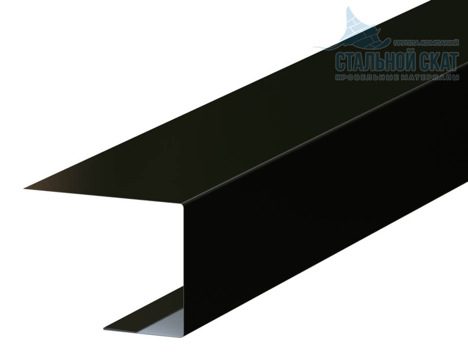 Планка завершающая FASTCLICK 50х38х3000 (VikingMP-01-9005-0.45)