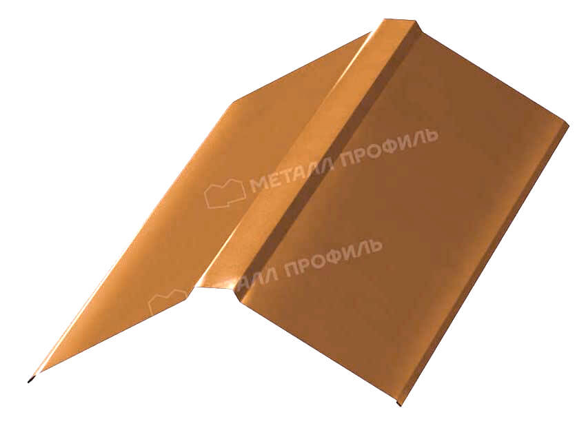 Планка конька плоского 190х190х2000 (AGNETA-20-Copper\Copper-0.5)