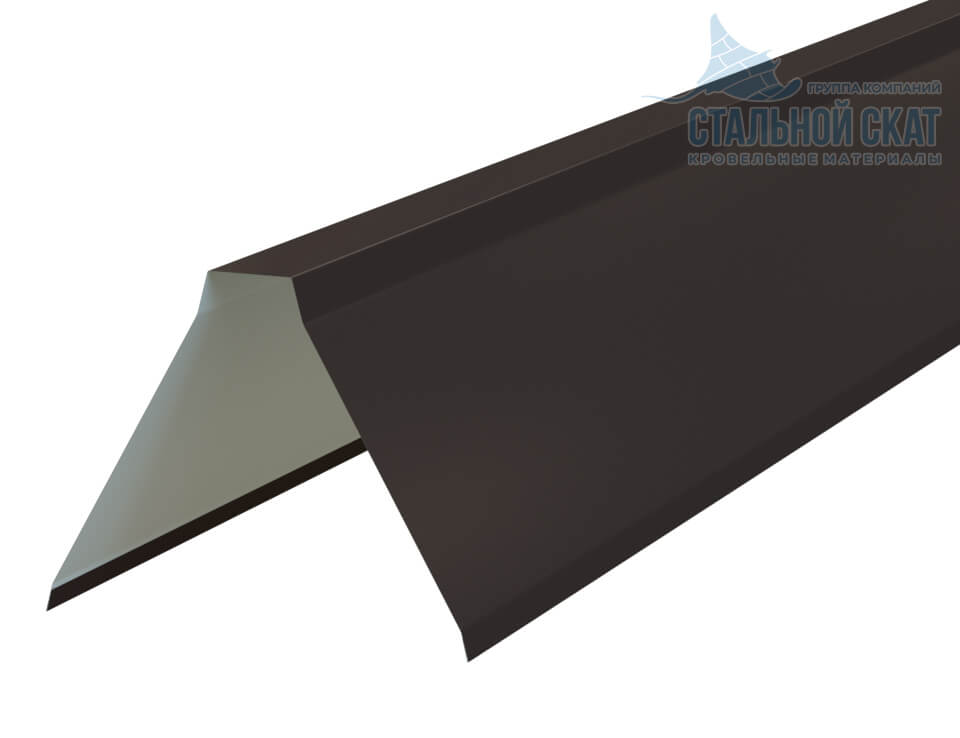 Планка конька плоского 155х155х2000 NormanMP (ПЭ-01-RR32-0.5)