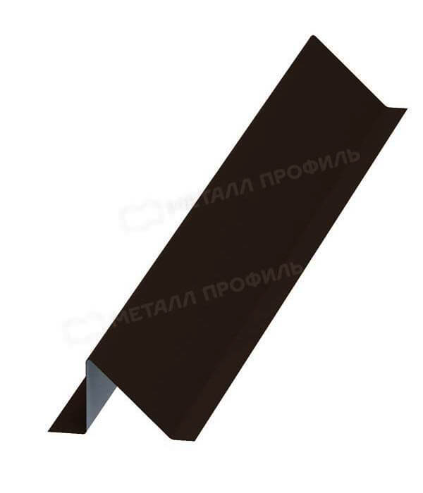 Планка снегозадержателя 95х65х2000 (VALORI-20-DarkBrown-0.5)