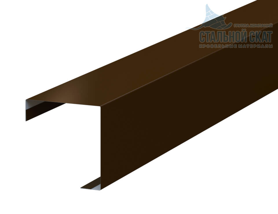 Планка угла наружного FASTCLICK 75х75х3000 (VALORI-20-Brown-0.5)