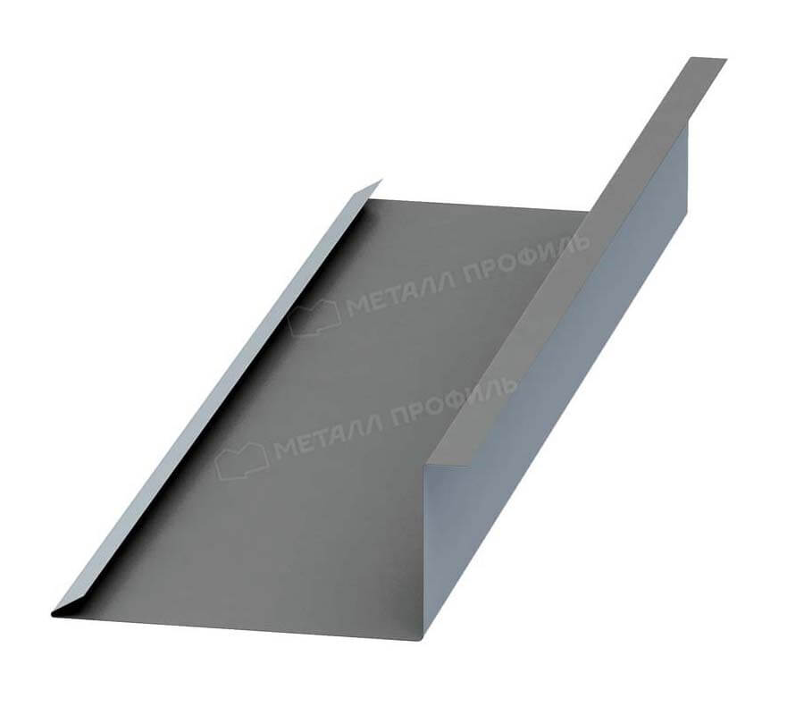 Планка примыкания нижняя 250х122х2000 NormanMP (ПЭ-01-9006-0.5)