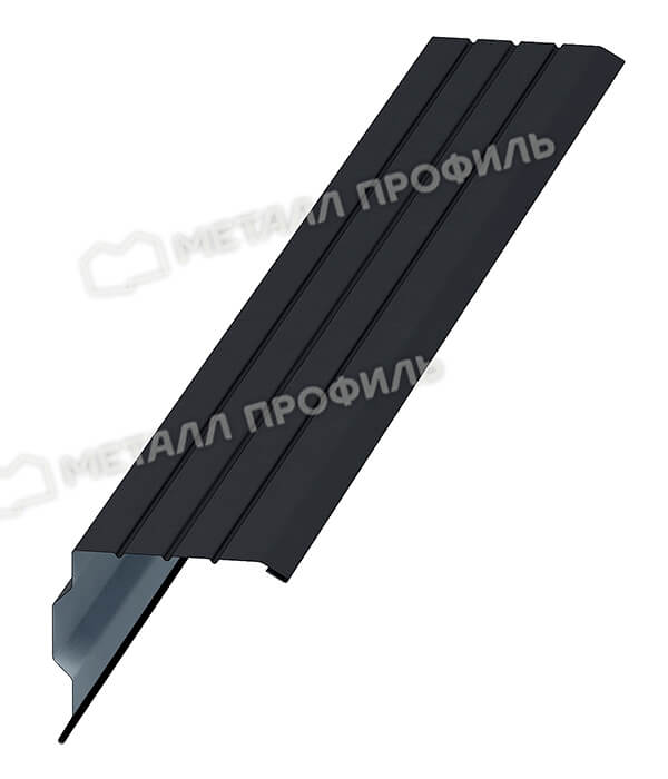 Планка торцевая 90х115х2000 (VALORI-20-DarkGrey-0.5)