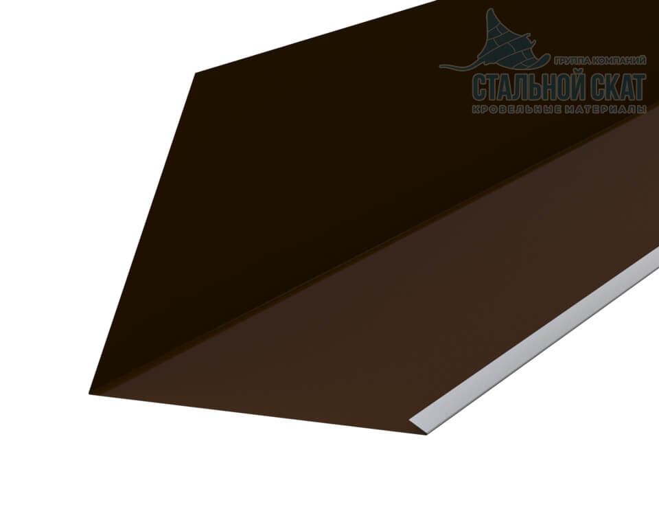 Планка примыкания верхняя к трубе FASTCLICK 250х240х2000 (VikingMP E-20-8017-0.5)